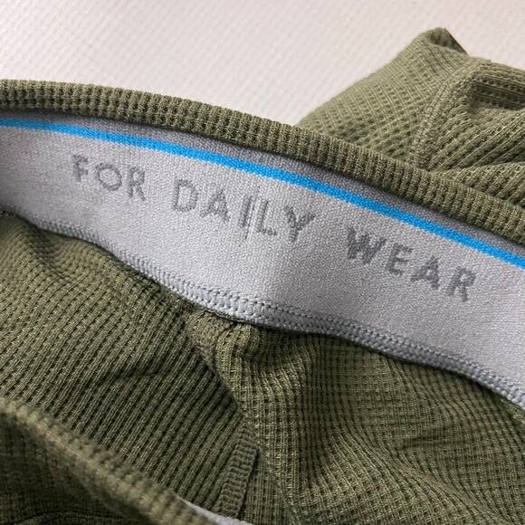 Mack Weldon Warmknit Waffle Pajama Pants Green Men Size Large NEW - Picture 9 of 10